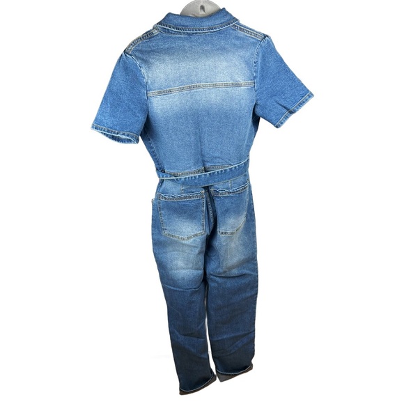 Avec Les Filles Women’s Tie Waist Jean Jumpsuit In Size 30 NWT - Picture 6 of 8